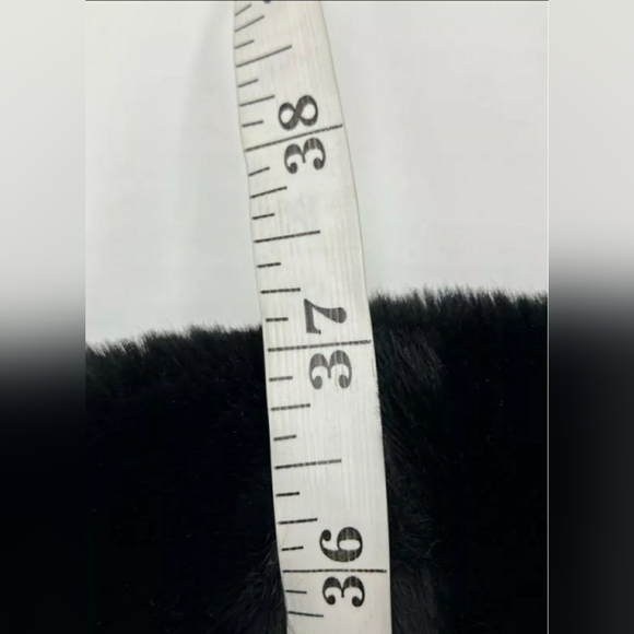 Gallery Designer Woman Faux Fur Women's Coat Hood Black/Brown Unknown Size - Picture 9 of 10